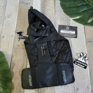 RIFRUF | Stormhunter Dog Raincoat in Truffle (black) sz 10